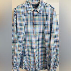 Ralph Lauren Classic Fit 100% Cotton Stretch Multicolored Men’s XL Long Sleeve